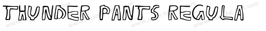 Thunder Pants Regula字体转换